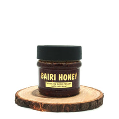Bairy Honey with 24k Gold Flakes & Saffron (150gm) - Agha Naturals