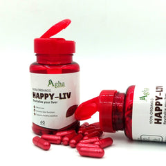 Happy - Liv (Fatty Liver Capsules) - Agha Naturals