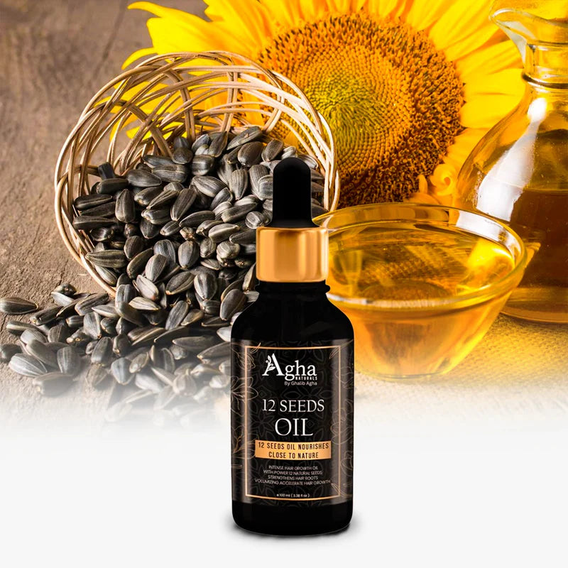 12 Seed Blend Hair Oil – Deep Scalp Nutrition for Thick, Strong Hair