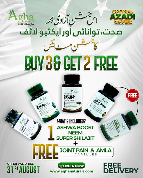 Agha Naturals – Buy 3 Get 2 FREE Offer