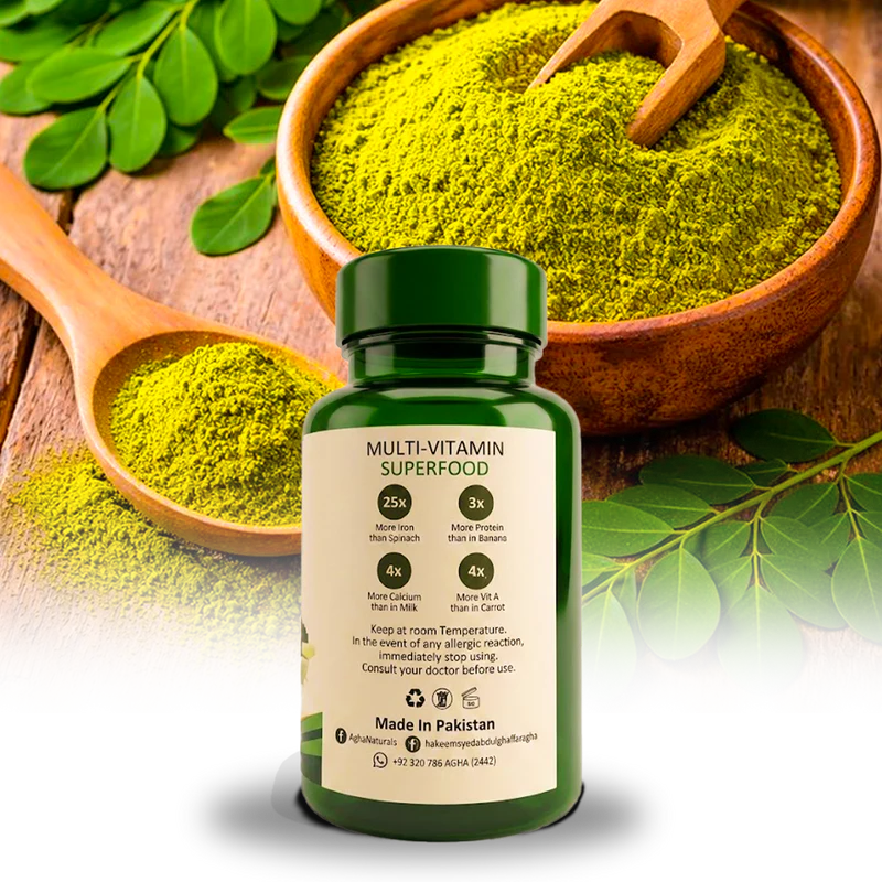 Moringa Capsules – Natural Support for Energy, Immunity & Wellness