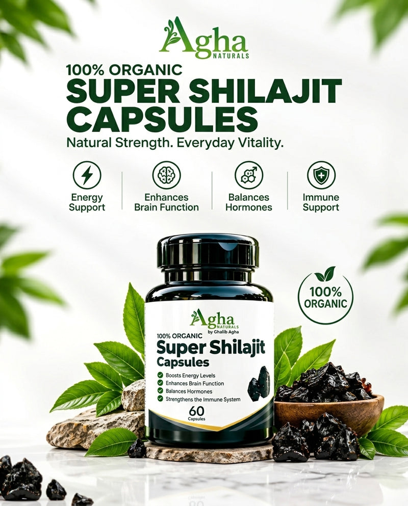 Super Shilajit Capsules – Boost Energy, Strength & Overall Physical Health Buy 2 Get 1 Free